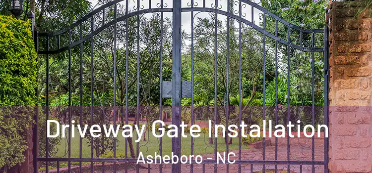 Driveway Gate Installation Asheboro - NC